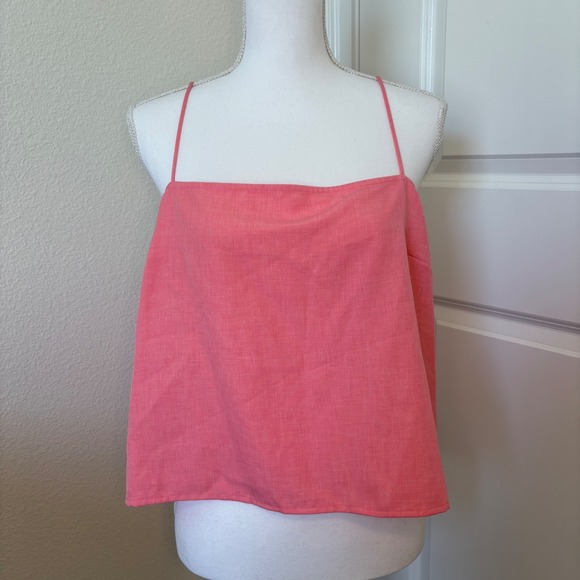 Gianni Bini Tops - NWT Gianni Bini Pop Pink Stella Blouse Open Back Tie Camisole Top XL